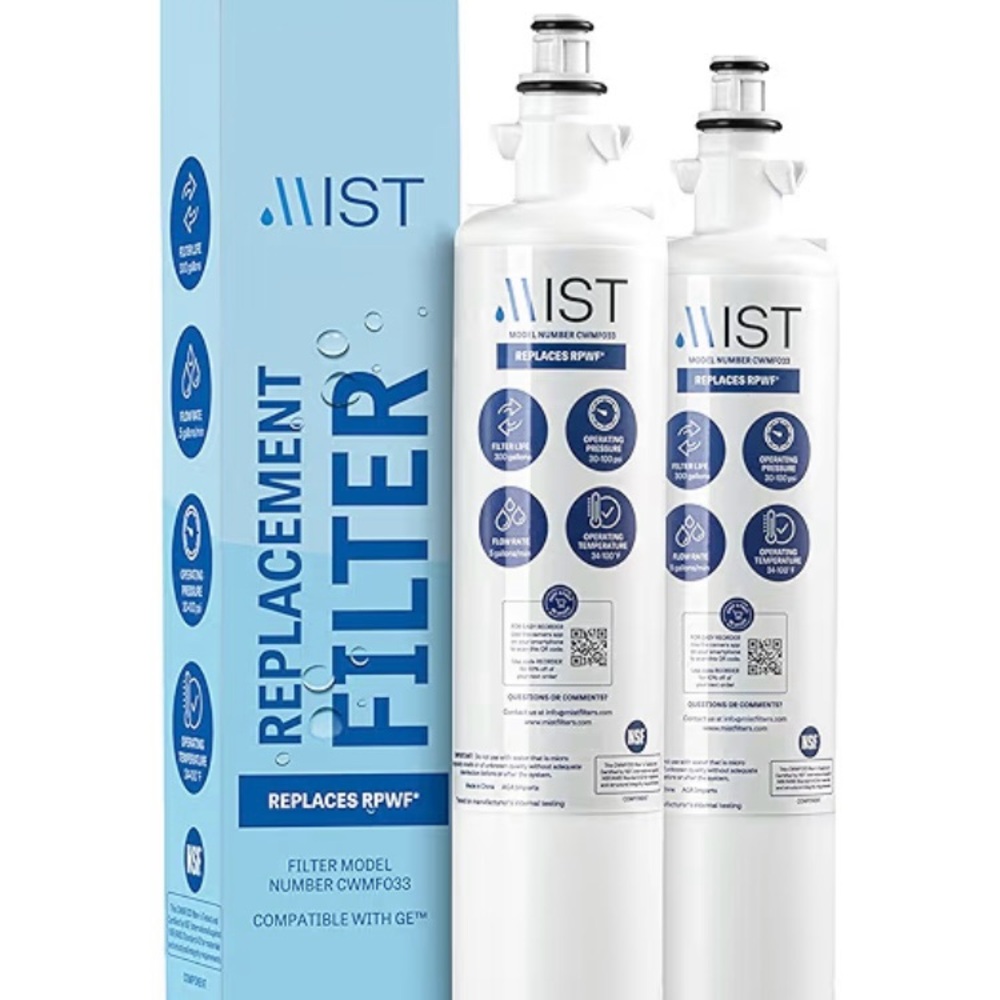 Mist RPWF Water Filter Replacement for GE RPWF (Not RPWFE). 2 pack | New